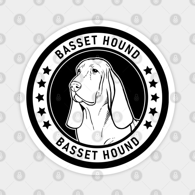 Basset Hound Fan Gift Magnet by millersye